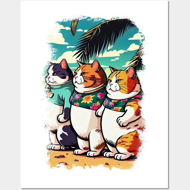 The Best Friends Cat Daddy Wall Art by Holycat